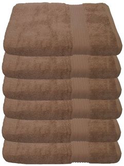 Julie Julsen Handtücher 6-Handtücher-Pastell Braun-Handtuch 50 x 100 cm, Baumwolle (6-St)