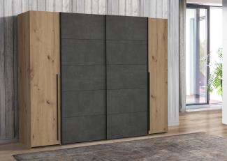 Kleiderschrank >Nadiya< in Artisan Eiche - 270.3x210x61.2cm (BxHxT)