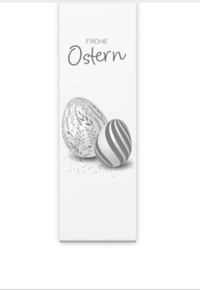 gardinen-for-life Schiebegardine Ostern moderna grau Flächenvorhang 180 cm hoch HxB 180x60 cm- B-line