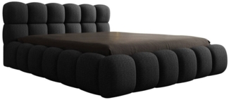 Luxusbetten24 Polsterbett Designer Polsterbett Boston Bouclé, mit Stauraum + kostenloser Aufbau