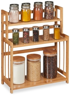 Gewürzregal Bambus 3 Etagen 10032115