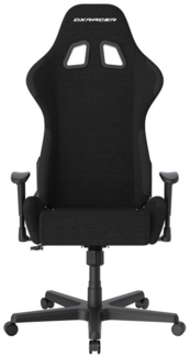 DXRacer Gaming-Stuhl Formula Gaming Chair Regular L, Wasserabweisender Stoff, schwarz