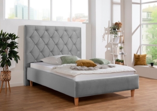 Home affaire Polsterbett Sunley 140, Kreuzsteppung, Kopfteilhöhe 142 cm, ohne oder mit Matratze/Lattenrost