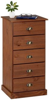 IDIMEX Kommode PARIS, Kommode mit 5 Schubladen Apothekerkommode Holzschrank Mehrzweckkommode