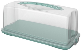 Rotho Kuchenbehälter Fresh Cake mit Klickverschluss mistletoe grün