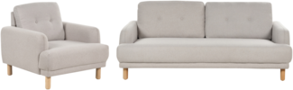 4-Sitzer Sofa Set Stoff taupe TUVE