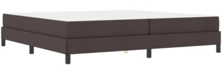vidaXL Boxspringbett mit Matratze Dunkelbraun 200 x 200 cm Stoff 3398517