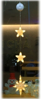 PRIISF LED Stern Weihnachtsstern Adventsstern Fensterbeleuchtung Xmas Lichtervorhang, Nordstern, Innen Deko PartyLicht, warmweiß, Lichterkette, Weihnachtsbeleuchtung, Fensterbeleuchtung Batterie Weihnachtsdeko Beleuchtung Weihnachten