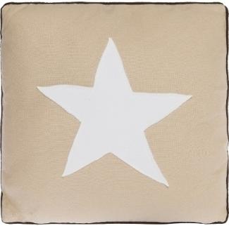 Kissen White Star Baumwolle Beige