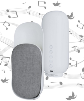 Northpoint LED Nachtlicht smart mit Bluetooth Lautsprecher Naturgeräuschen Timer warmweiß