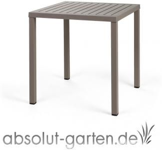 Tisch Cube Kunststoff (Tortora 70 x 70 cm ohne)