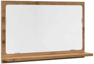 vidaXL Badspiegel mit Ablage Artisan-Eiche 60x11x37 cm Holzwerkstoff 856198
