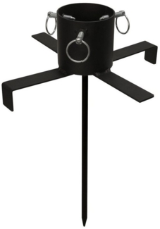 MARELIDA Christbaumständer Weihnachtsbaumständer Erdspieß Stammdurchmesser 3-9cm H:bis 2,5m Außen