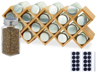 Gewürzregal Bambus mit Gläsern 10051615_58