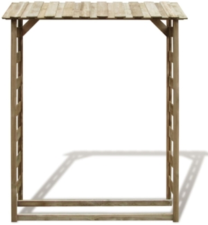 vidaXL Feuerholz-Lagerschuppen 150×44×176 cm Imprägniertes Kiefernholz 42956