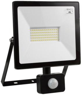 Maclean LED Flutlichtstrahler, LED fest integriert, Warmweiß, Neutralweiß, Kaltweiß, LED fest integriert, PIR-Bewegungsmelder, Dämmerungssensor