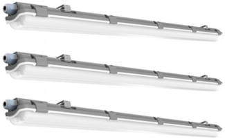 3er Set LED Wannenleuchten, tageslichtweiß, L 66,6 cm VT-6029