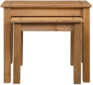 vidaXL Satztische 2 Stk. Massivholz Panama-Kiefer 282676