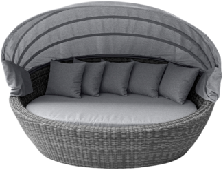 Vivera Loungeinsel, oval, Geflecht: doppelthalbrund, Gestell: Aluminium, inkl. Auflage