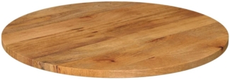 vidaXL Tischplatte Ø 90x2,5 cm Rund Massivholz Mango 370080