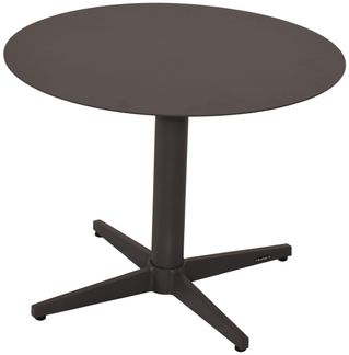 Gartencouchtisch Mill aus Aluminium, modern rund mit Mittelfuß, anthrazit, Ø 60 cm