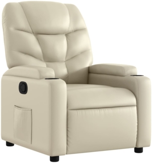 vidaXL Relaxsessel Creme Kunstleder 3205641