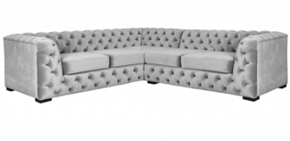 Guido Maria Kretschmer Home&Living Chesterfield-Sofa KALINA L-Form, hochwertige Chesterfield-Ausführung, sehr hochwertige Verarbeitung