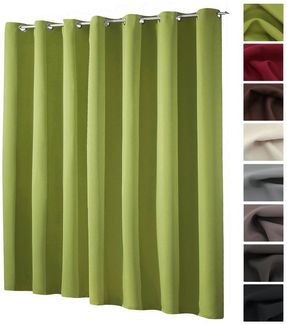 heimtexland Verdunkelungsvorhang XL Thermo Ösenschal Verdunklungsgardine Raumteiler (1 St), Ösen, verdunkelnd, Verdunklungsstoff, blickdicht, Sonnenschutz, Verdunklung, Kälteisolierung, Schalldämmung