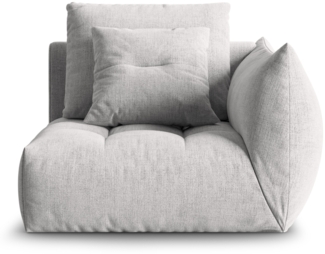 Micadoni Eckmodul Bloom Rechts Strukturierter Stoff City Silber