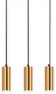 Nettlife Pendelleuchte Holz Vintage Weiß Esstisch GU10 3 Flammig Hängelampe, Höhenverstellbar, LED wechselbar, für Wohnzimmer Schlafzimmer Restaurant Flur