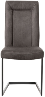 Schwingstuhl Malene, Stoff, Braun, 48 x 103 x 67 cm