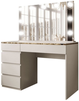 yourhouse24 Schminktisch AURORA II ELITE KASCHMIR mit Spiegel und Beleuchtung
