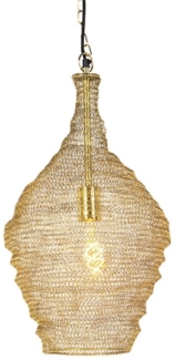 Qazqa Pendelleuchte Nidum, ohne Leuchtmittel, E27, Gold/Messing, Orientalisch, Stahl, 1-flammig