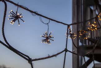 LED-Lichterkette "Flower Curtain", 10 Cluster