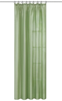 Joyswahl Gardine (1 St), Kräuselband, halbtransparent, Uni Strukturiertes Gewebe Vorhänge Wohnzimmer Fensterschal