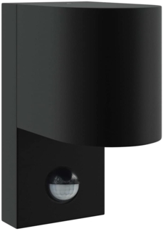 vidaXL Außenwandleuchten mit Sensor Schwarzer Edelstahl IP44 4005981