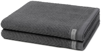 Ross Smart 2 tlg. Frottier-Set - 2 X Duschtuch (70 X 140cm) - 520 g/m2 - Schiefer