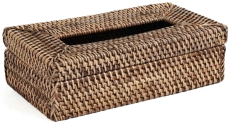 Die Rattan Classic Taschentuchbox - Naturbraun - Naturbraun - 27x14x9cm
