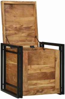 vidaXL Aufbewahrungsbox mit Speicher 50 x 50 x 50 cm Massivholz Akazie 4016744