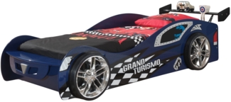 Autobett Kallisfeniia 247x111x66 Kinderbett Spielbett MDF Blau