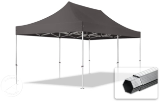 3x6 m Faltpavillon PROFESSIONAL Alu 40mm, dunkelgrau