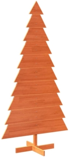 vidaXL Weihnachtsbaum zum Schmücken Wachsbraun 180cm Massivholz Kiefer 858197