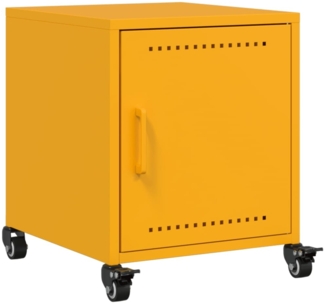 vidaXL Nachttisch Senfgelb 36x39x43,5 cm Stahl 846620