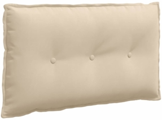 vidaXL Rückenkissen Creme 80 x 50 cm Mikrofaserstoff 42014734