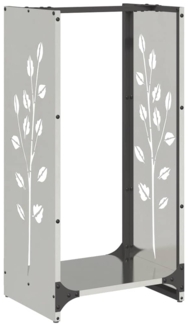 vidaXL Brennholzregal 40x30x80 cm Edelstahl 864223