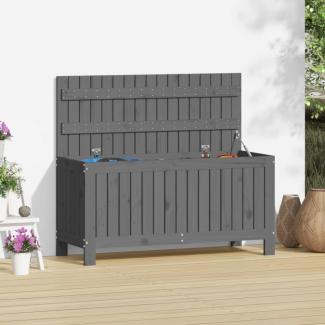 vidaXL Gartentruhe Grau 108x42,5x54 cm Massivholz Kiefer 823831