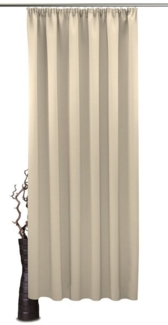 VHG Verdunkelungsvorhang Leon, Kräuselband (1 St), verdunkelnd, Polyester, Verdunklungsvorhang