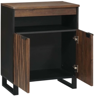 vidaXL Sideboard Braun 60 x 33 x 75 cm massives Mangoholz 4018033