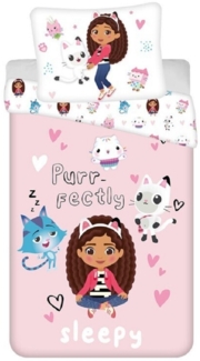 Gabby’s Dollhouse Bettwäsche-Set Poly-Baumwolle Decke & Kissenbezug 140x200 + 65x65 cm