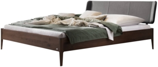 Hasena Lounge Varese 140x210 Nussbaum, geölt - Fusshöhe 20 cm Massivholzbett